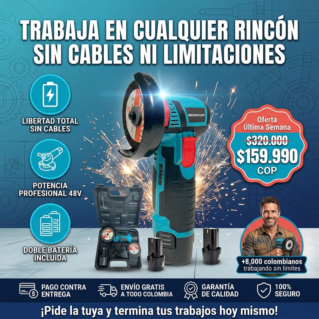 Pulidora Inalámbrica 12V con Doble Batería
