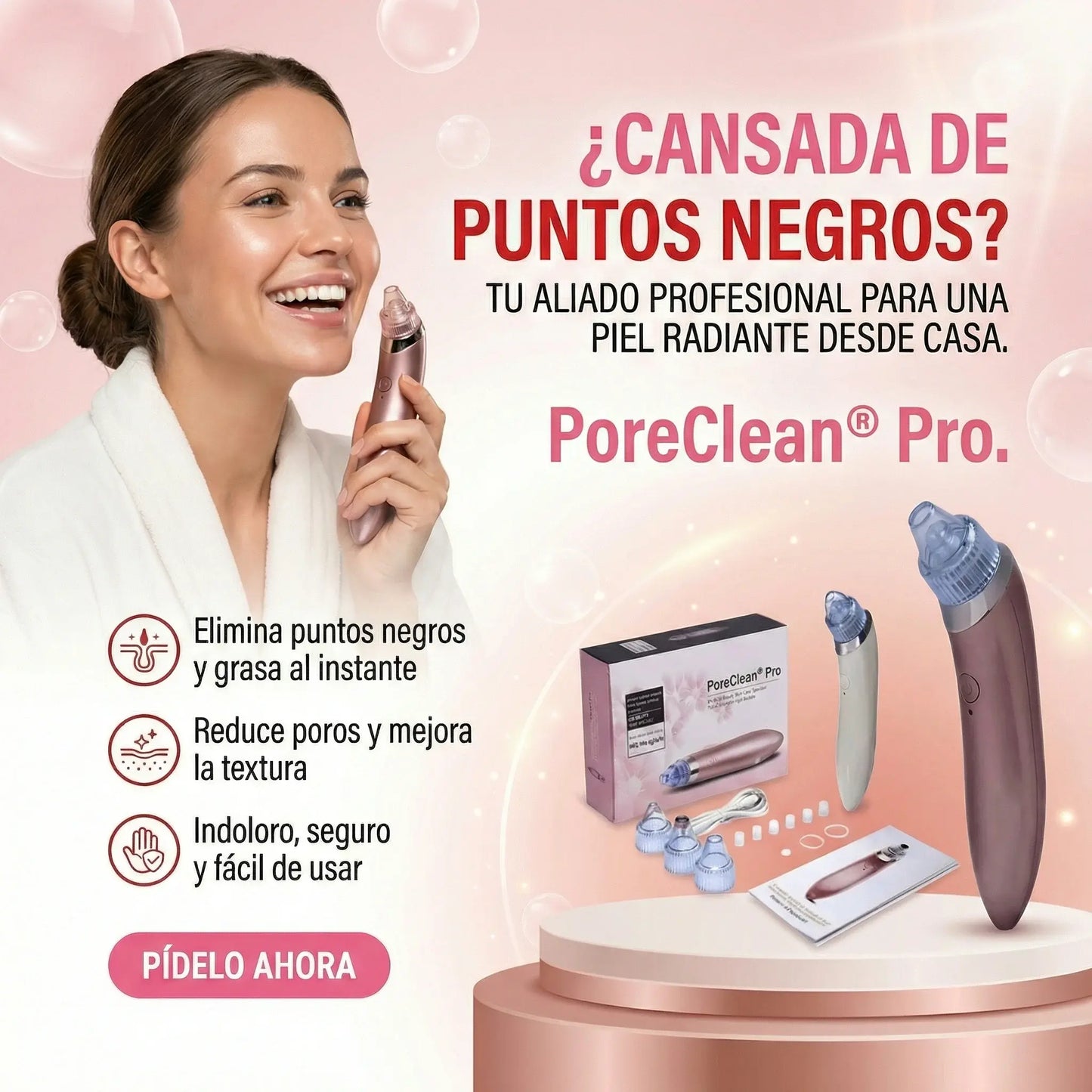 PoreClean® Pro - Extractor De Puntos Negros Y Espinillas