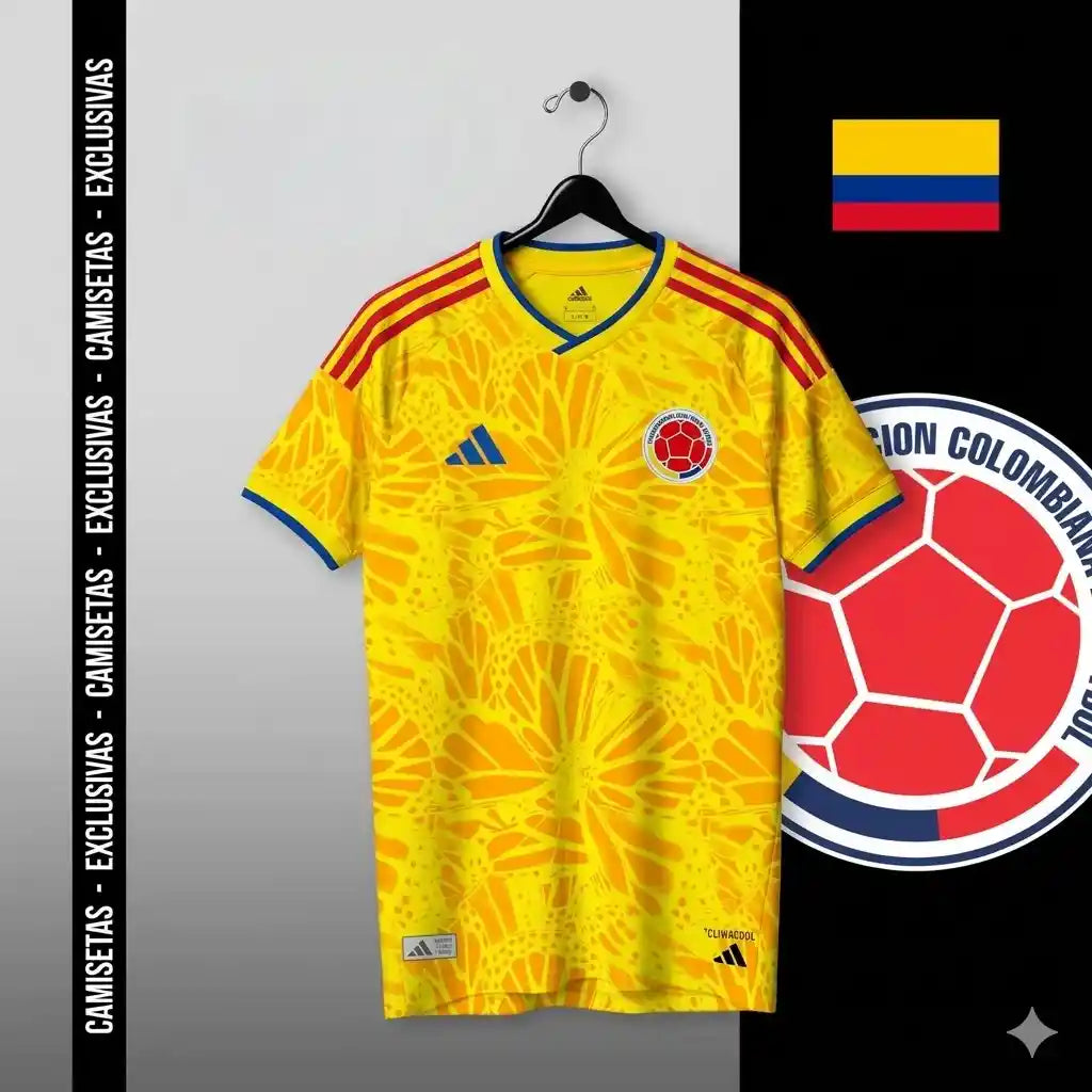 CAMISETA COLOMBIA BORDADA 1.1