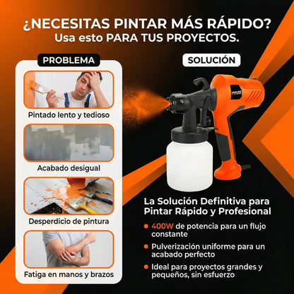 SprayPro X400™ - Pinta lo que necesitas en segundos.